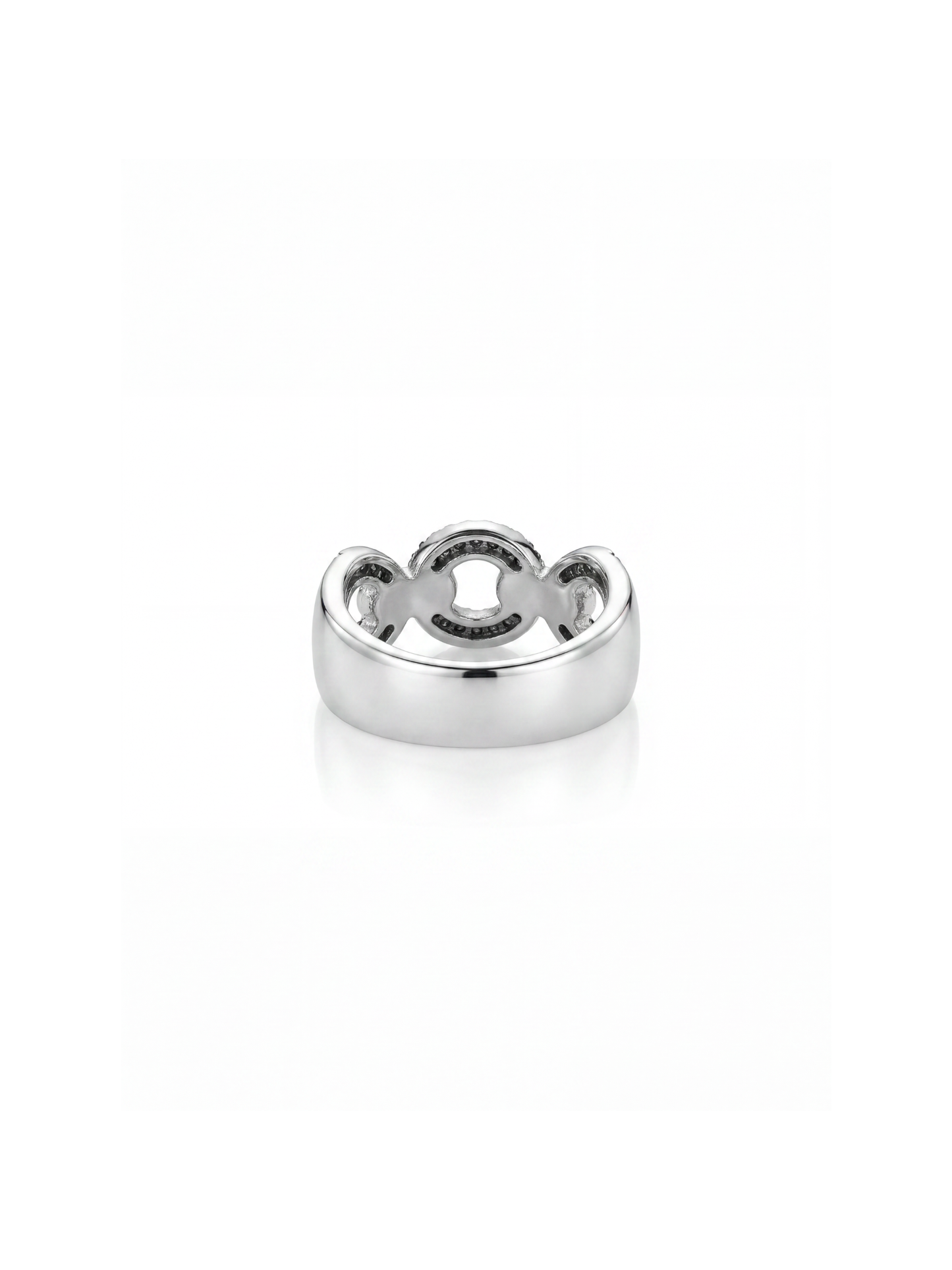 Devotion Half Pavé Link Ring