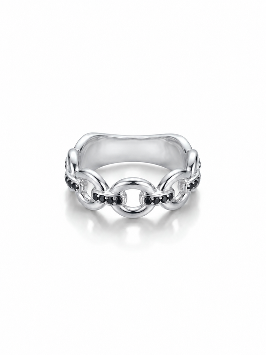 Devotion Demi Pavé Link Ring