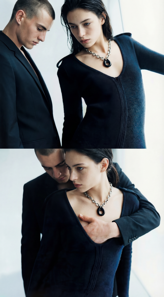 Black Stone Necklace 05