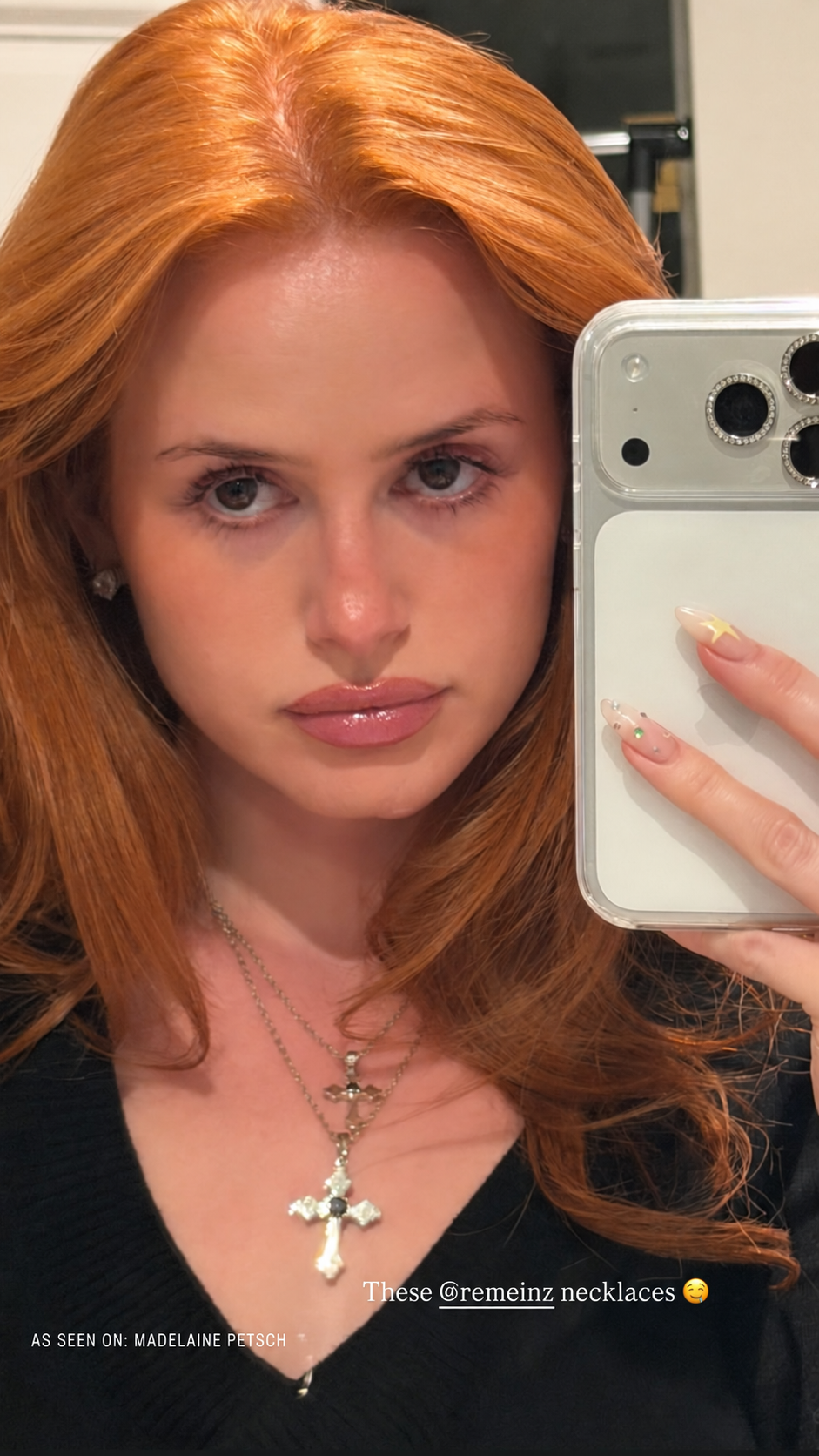 As seen on Madelaine Petsch wearing the REMEINZ Devotion Gothic Cross